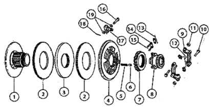 Picture of Dual Stage Transmission Clutch - Parts