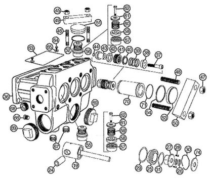 Picture of D65-20 - Water End – Replacement Parts