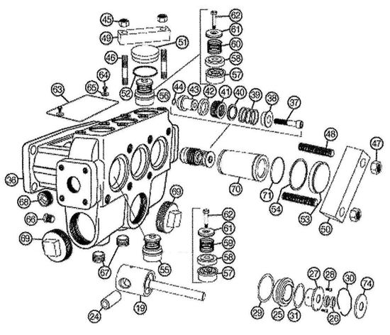 Picture of D65-20 - Water End – Replacement Parts